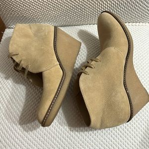 J. Crew Leather, Wedge Booties
